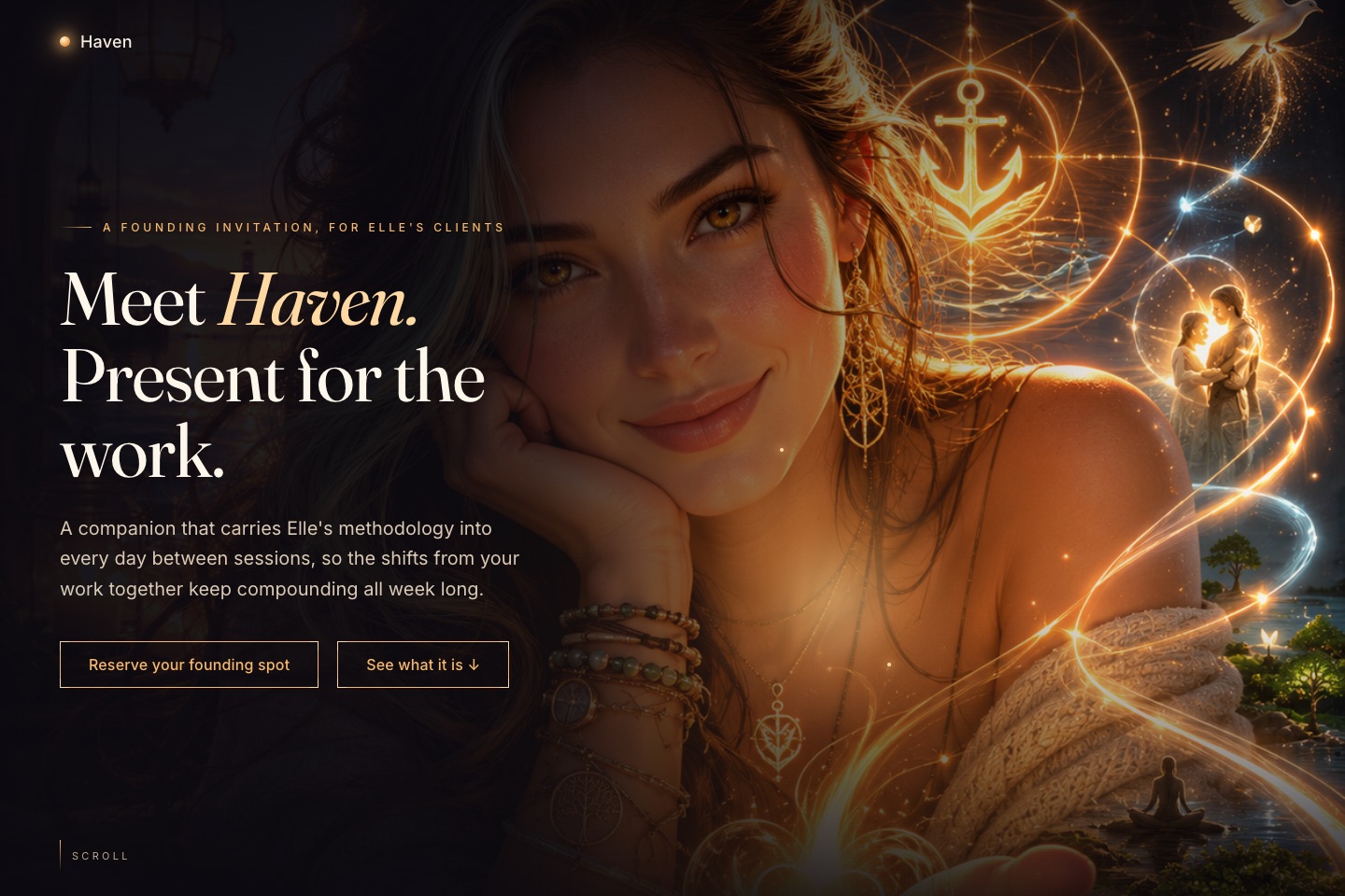 Haven concept website preview
